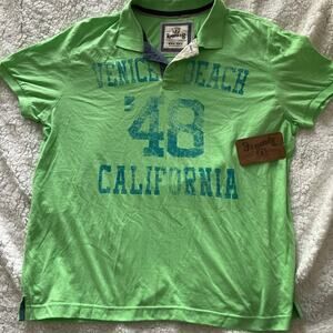 New RoeBuck & Co Venice Beach California Polo Shirt Sz XXL